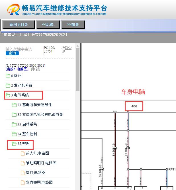 2020-2021年领克06车身电脑相关电路图