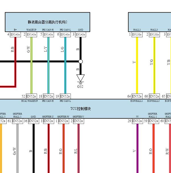 2023年吉利星瑞变速箱电路图