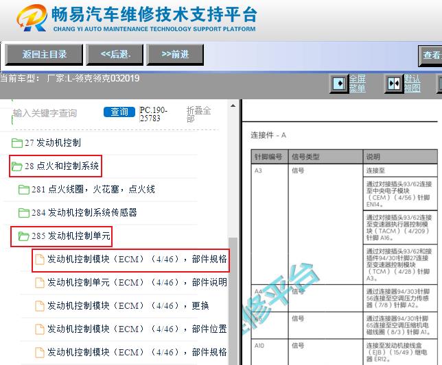 2019年领克03发动机电脑针脚资料
