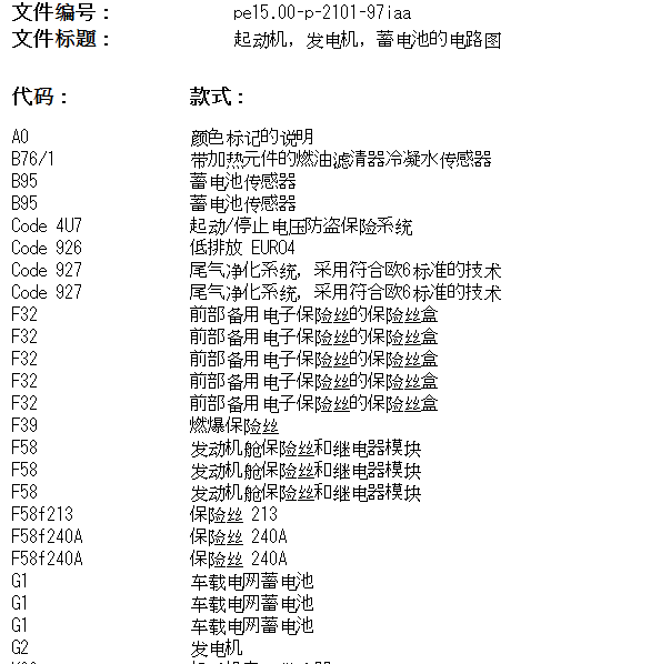 2017年奔驰GLA200起动机电路图