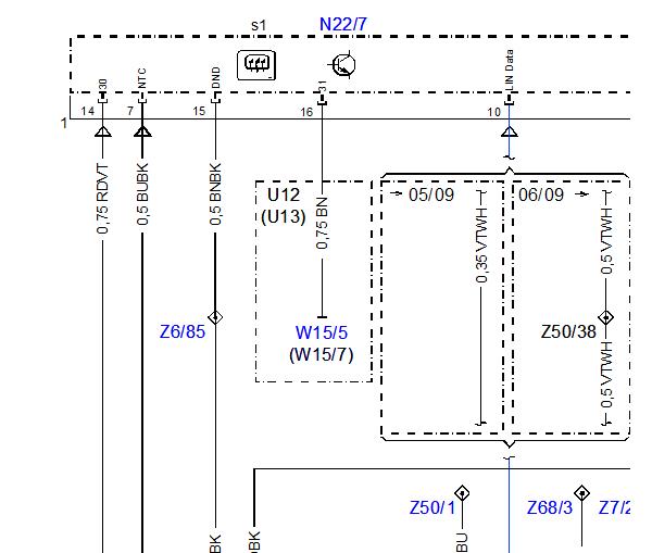 2015年奔驰GLK260空调电路图资料