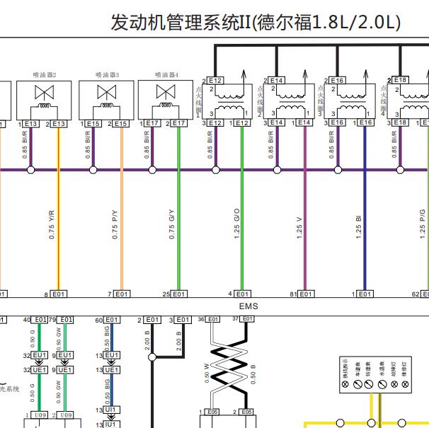 2017年力帆轩朗LFB479Q 1.8发动机电路图