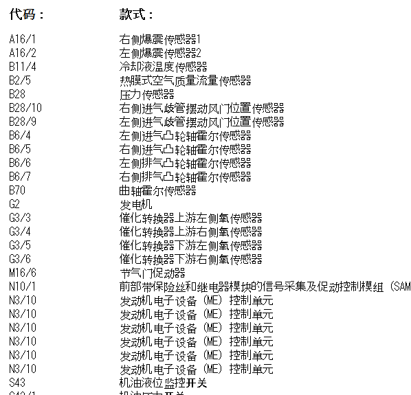 2006年奔驰S350L发动机氧传感器电路图