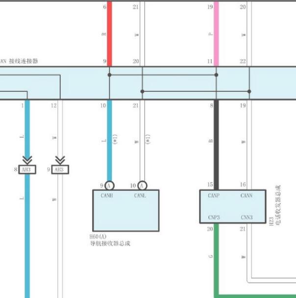 2018年丰田卡罗拉网络总线电路图