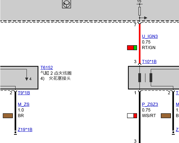 2018年宝马750Li 发动机点火线圈电路图资料