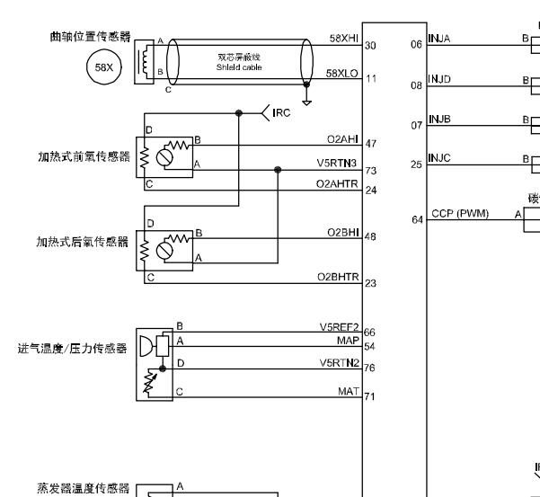 2015年东风风光330发动机电路图