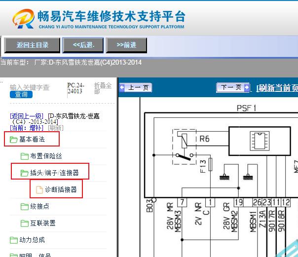 2013-2014年雪铁龙世嘉网络通讯电路图