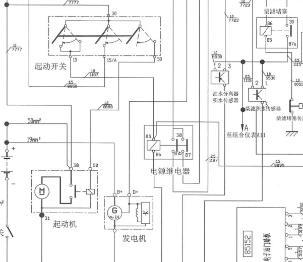 2015年依维柯得意启动马达电路图