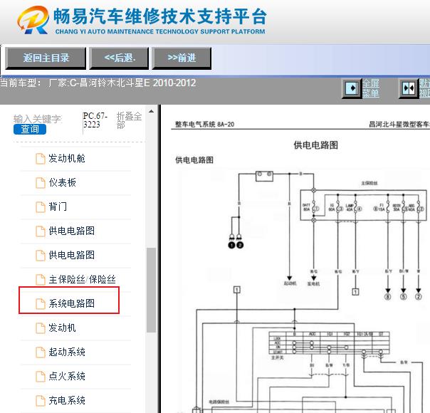 2010-2012年昌河铃木北斗星全车电路图资料