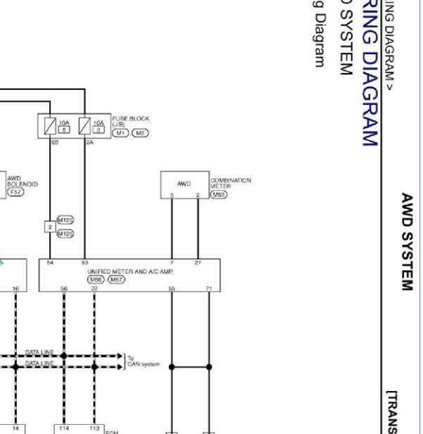 2015年英菲尼迪QX50四驱电路图