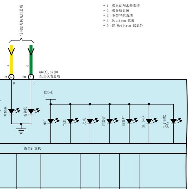2009年丰田普拉多背景灯电路图