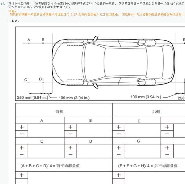2024年雷克萨斯ES200倒车雷达校准资料