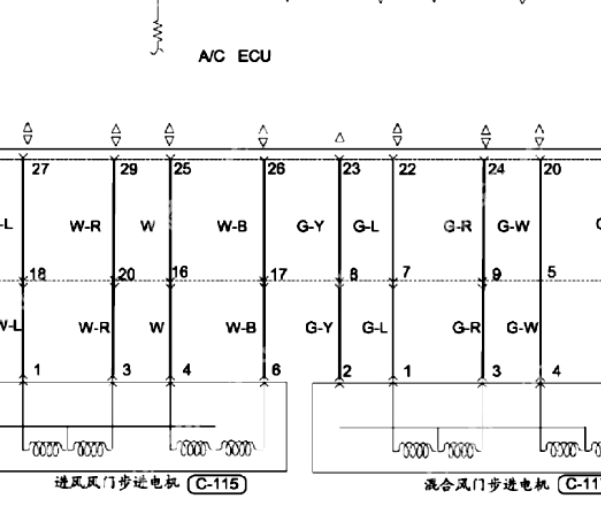 2014-2017年东南汽车菱致V5空调电路图