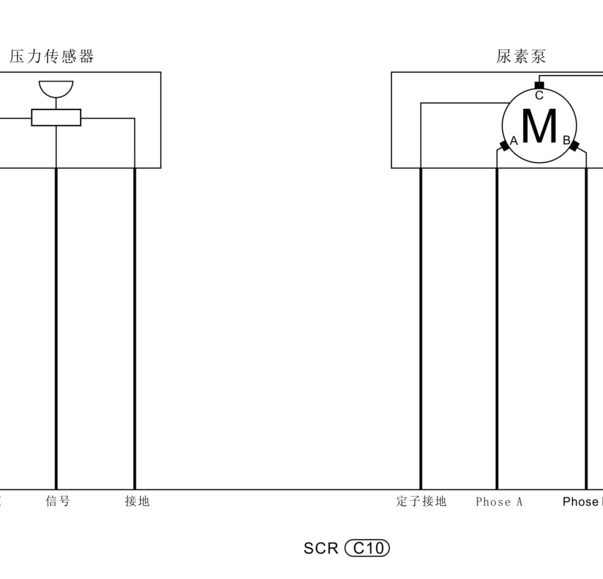 2020年郑州日产锐骐6  尿素泵电路图