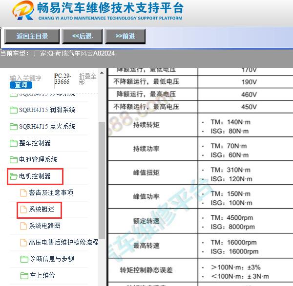 2024年奇瑞风云A8电机扭矩资料