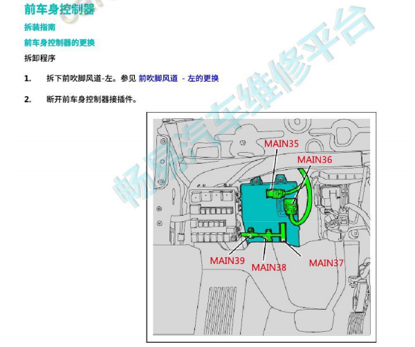 2020年蔚来ES8 车身模块位置
