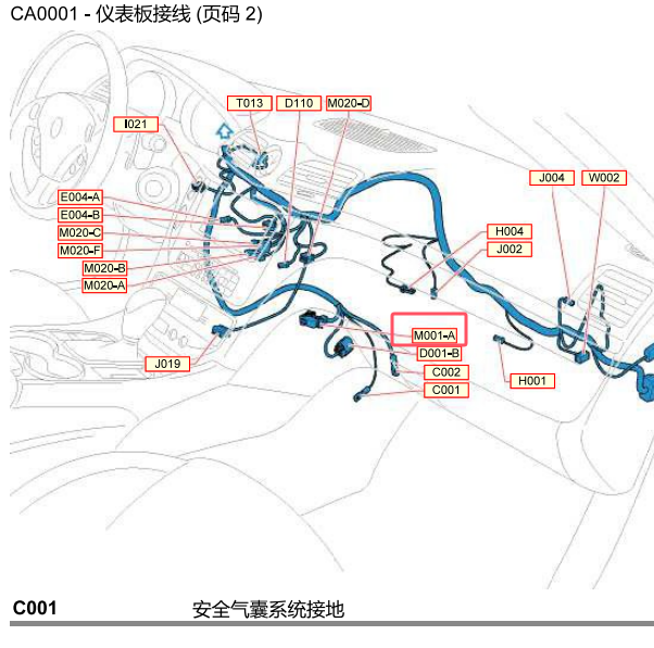 2011年玛莎拉蒂 GranTurismo 气囊模块位置