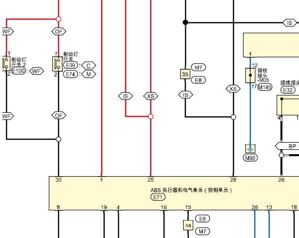 2018年日产轩逸ABS电路图资料