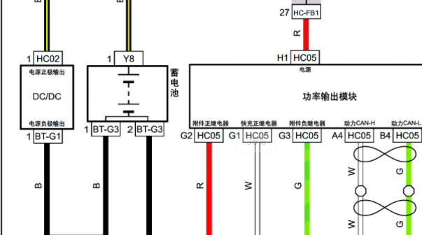 2022年东风风行S350EV新能源部分电路图