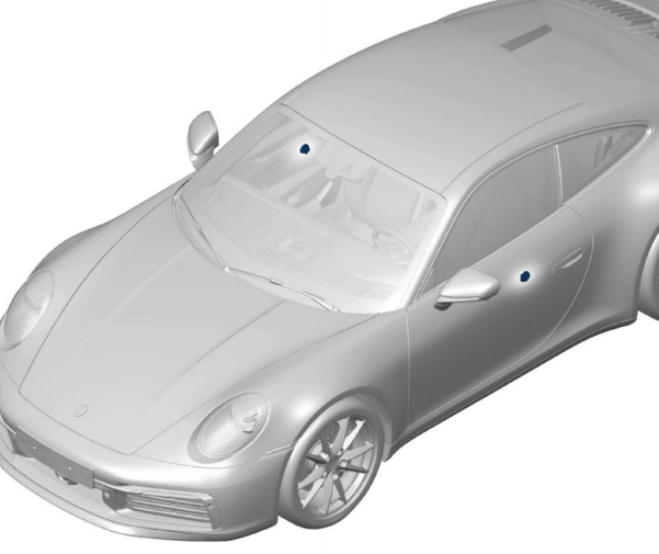2020年保时捷911 Carrera碰撞传感器位置