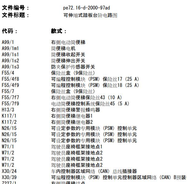 2015年奔驰凌特电动踏板电路图