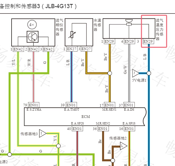 2014年吉利帝豪EC7进气温度传感器代码说明