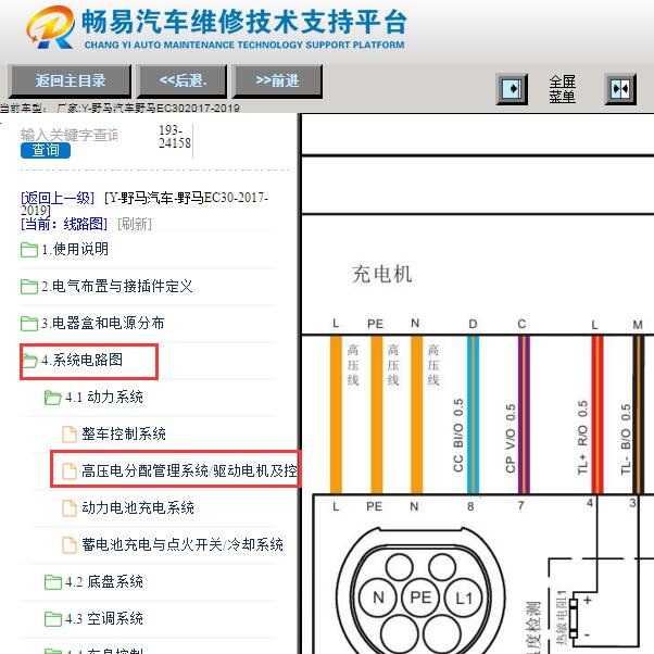 2017-2019年野马EC30充电机电路图