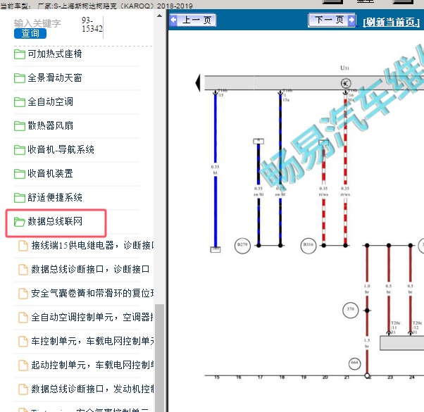 2018年斯柯达柯珞克网络电路图
