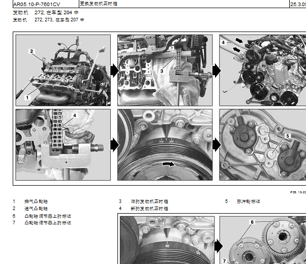 2012年奔驰GLK300发动机正时资料