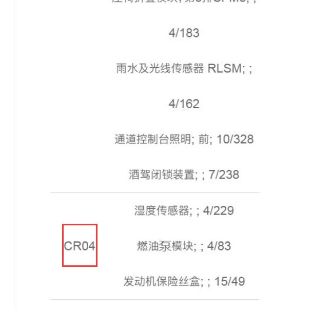 2023年沃尔沃S90油泵继电器代码