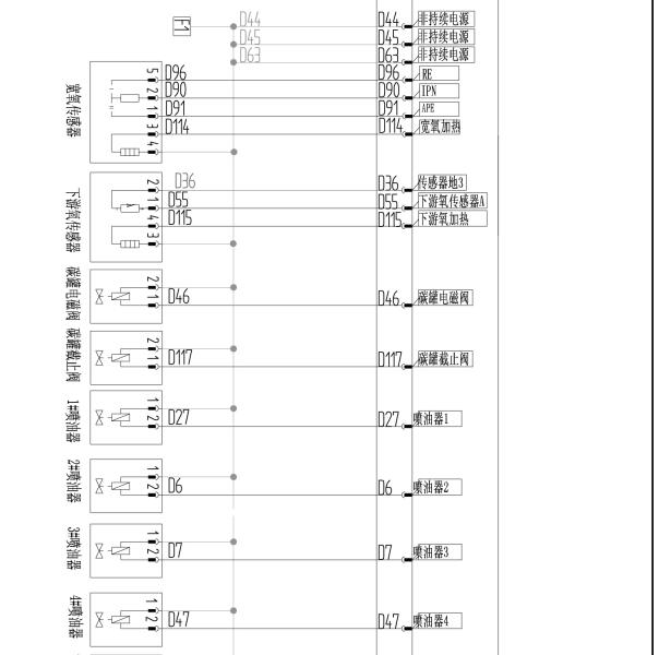 2018年福田祥菱DAM15R发动机电路图.