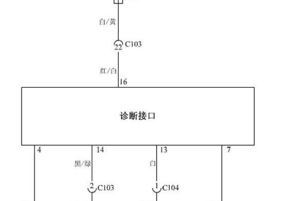 2012年五菱荣光OBD诊断接口电路图资料
