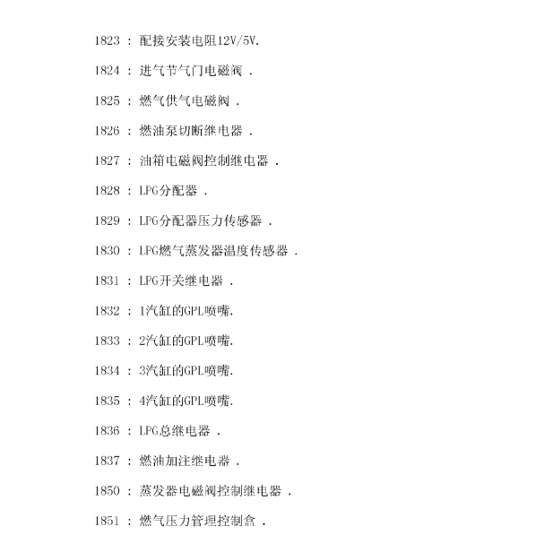 2014年标致408原件代码说明