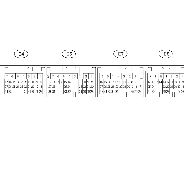 2005年丰田2TR 34+35+35+31发动机针脚定义.