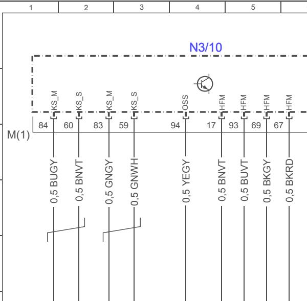 2007年奔驰R350二次空气泵电路图
