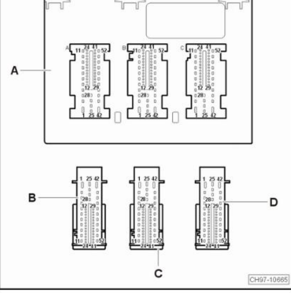 2013年大众途观车身针脚图