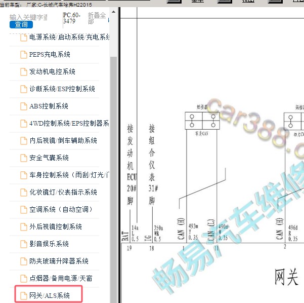 2015年长城哈弗H2网络电路图