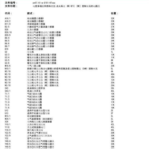 2011年奔驰S400发动机点火线圈电路图