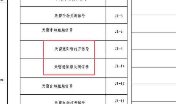 2020年东风风神奕炫GS天窗遮阳帘电路图