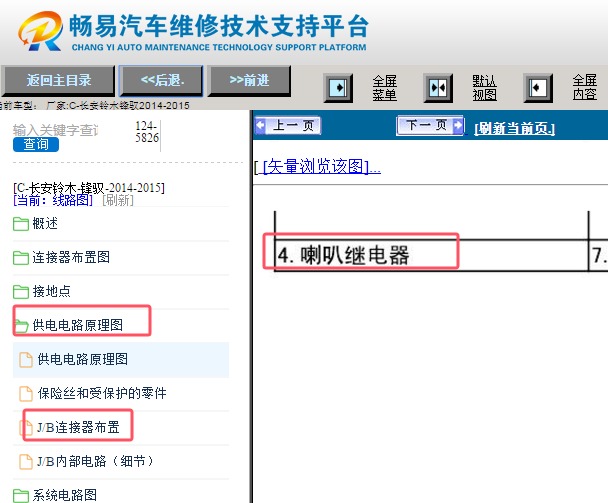 2014-2015年长安铃木锋驭喇叭继电器位置