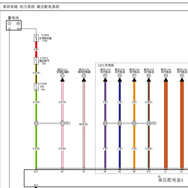 2023年奔腾NAT高压系统电路图