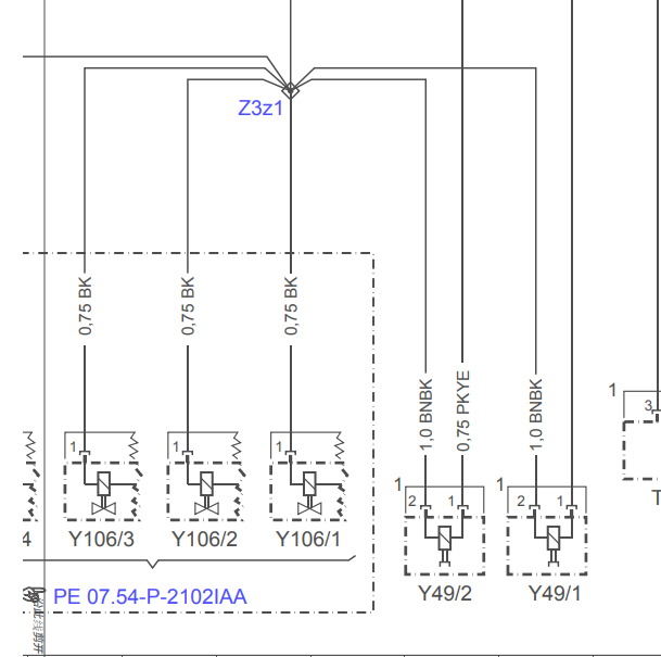 2016年奔驰GLA220发动机喷油嘴电路图