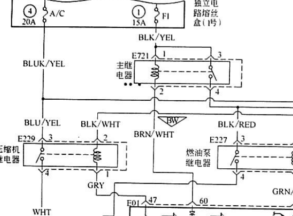 2008年铃木天语主继电器电路图