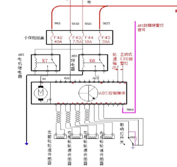 金龙金威ABS电路图