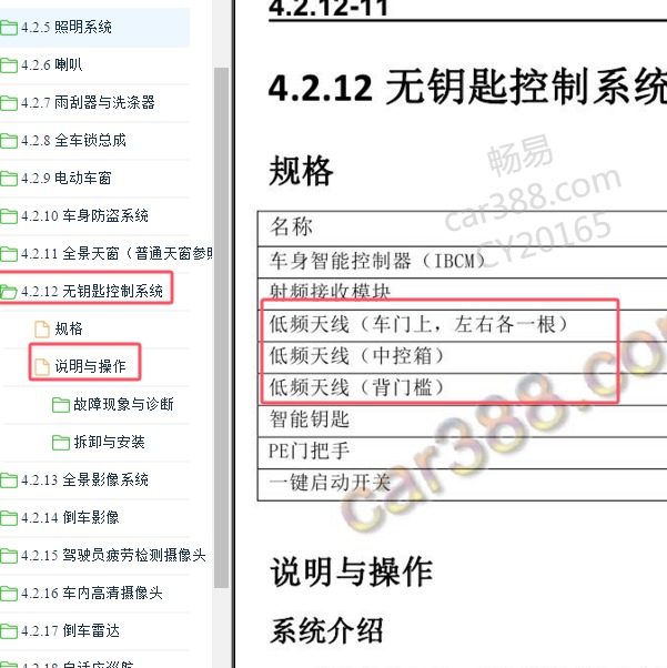 2020年长安UNI-T射频天线位置