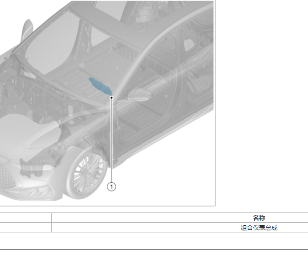 2023年比亚迪汉DM-I 仪表主机位置