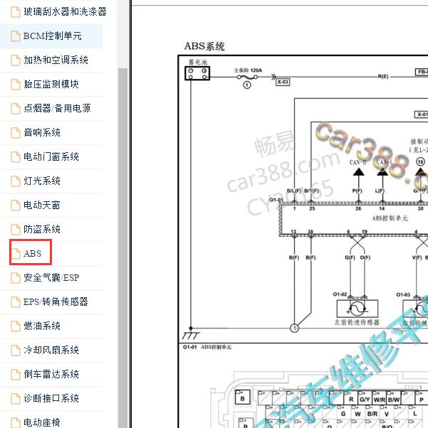 2014-2016年海马S5 ABS电路图