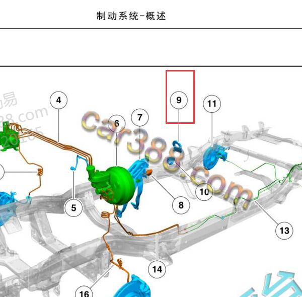 2021年江铃域虎9转向角传感器位置