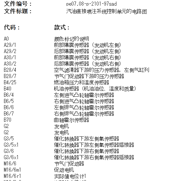 2011年奔驰S500发动机电路图和线束位置