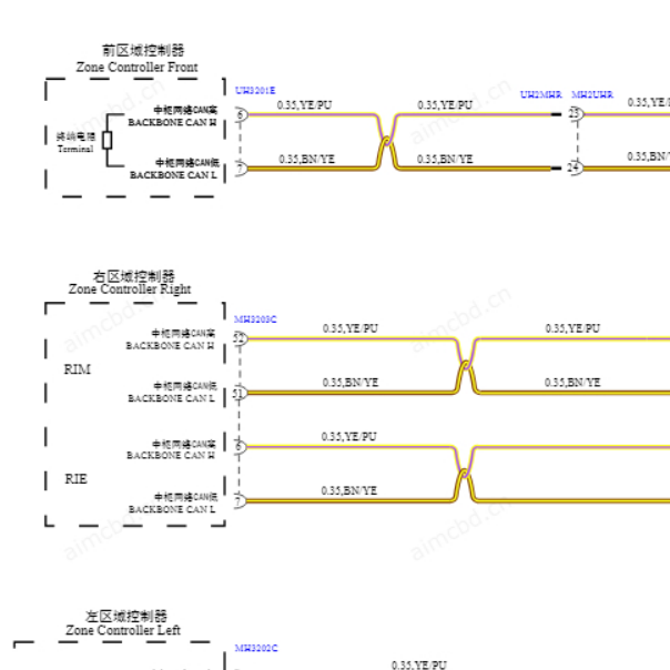 2024年蔚来乐道L60 CAN电路图